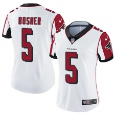 Women's Nike Atlanta Falcons #5 Matt Bosher Elite White NFL Jersey