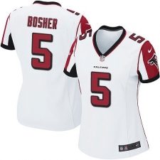 Women's Nike Atlanta Falcons #5 Matt Bosher Game White NFL Jersey