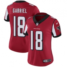 Women's Nike Atlanta Falcons #18 Taylor Gabriel Elite Red Team Color NFL Jersey