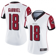 Women's Nike Atlanta Falcons #18 Taylor Gabriel Elite White NFL Jersey