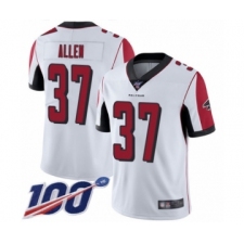 Men's Atlanta Falcons #37 Ricardo Allen White Vapor Untouchable Limited Player 100th Season Football Jersey