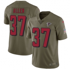 Youth Nike Atlanta Falcons #37 Ricardo Allen Limited Olive 2017 Salute to Service NFL Jersey
