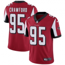 Youth Nike Atlanta Falcons #95 Jack Crawford Elite Red Team Color NFL Jersey