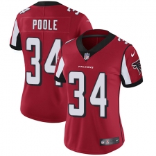 Women's Nike Atlanta Falcons #34 Brian Poole Elite Red Team Color NFL Jersey