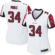 Women's Nike Atlanta Falcons #34 Brian Poole Game White NFL Jersey