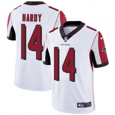 Men's Nike Atlanta Falcons #14 Justin Hardy White Vapor Untouchable Limited Player NFL Jersey