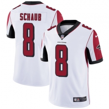Men's Nike Atlanta Falcons #8 Matt Schaub White Vapor Untouchable Limited Player NFL Jersey