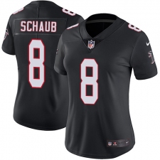 Women's Nike Atlanta Falcons #8 Matt Schaub Elite Black Alternate NFL Jersey