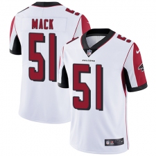 Men's Nike Atlanta Falcons #51 Alex Mack White Vapor Untouchable Limited Player NFL Jersey