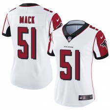 Women's Nike Atlanta Falcons #51 Alex Mack Elite White NFL Jersey