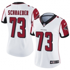 Women's Nike Atlanta Falcons #73 Ryan Schraeder Elite White NFL Jersey