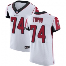 Men's Nike Atlanta Falcons #74 Tani Tupou White Vapor Untouchable Elite Player NFL Jersey