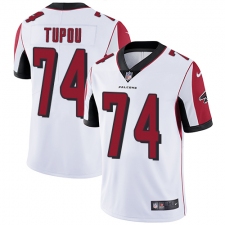 Men's Nike Atlanta Falcons #74 Tani Tupou White Vapor Untouchable Limited Player NFL Jersey