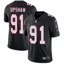 Youth Nike Atlanta Falcons #91 Courtney Upshaw Black Alternate Vapor Untouchable Limited Player NFL Jersey