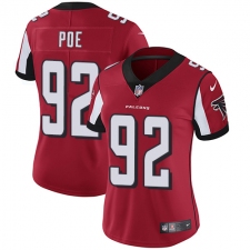 Women's Nike Atlanta Falcons #92 Dontari Poe Elite Red Team Color NFL Jersey