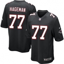 Men's Nike Atlanta Falcons #77 Ra'Shede Hageman Game Black Alternate NFL Jersey