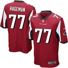 Men's Nike Atlanta Falcons #77 Ra'Shede Hageman Game Red Team Color NFL Jersey