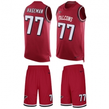 Men's Nike Atlanta Falcons #77 Ra'Shede Hageman Limited Red Tank Top Suit NFL Jersey