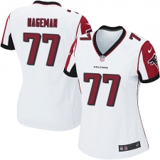 Women's Nike Atlanta Falcons #77 Ra'Shede Hageman Game White NFL Jersey