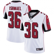 Men's Nike Atlanta Falcons #36 Kemal Ishmael White Vapor Untouchable Limited Player NFL Jersey