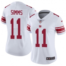 Women's Nike New York Giants #11 Phil Simms Elite White NFL Jersey