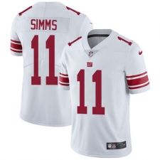 Youth Nike New York Giants #11 Phil Simms White Vapor Untouchable Limited Player NFL Jersey