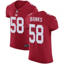 Men's Nike New York Giants #58 Carl Banks Red Alternate Vapor Untouchable Elite Player NFL Jersey