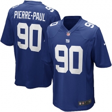 Men's Nike New York Giants #90 Jason Pierre-Paul Game Royal Blue Team Color NFL Jersey
