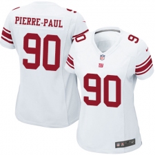 Women's Nike New York Giants #90 Jason Pierre-Paul Game White NFL Jersey