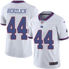 Youth Nike New York Giants #44 Mark Herzlich Limited White Rush Vapor Untouchable NFL Jersey