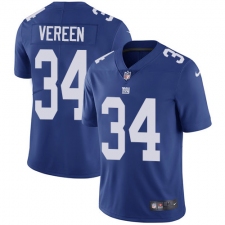 Men's Nike New York Giants #34 Shane Vereen Royal Blue Team Color Vapor Untouchable Limited Player NFL Jersey