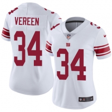Women's Nike New York Giants #34 Shane Vereen White Vapor Untouchable Limited Player NFL Jersey