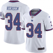 Youth Nike New York Giants #34 Shane Vereen Limited White Rush Vapor Untouchable NFL Jersey