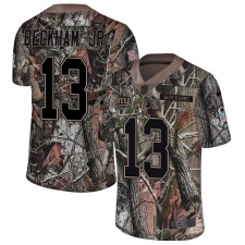 Youth Nike New York Giants #13 Odell Beckham Jr Limited Camo Rush Realtree NFL Jersey