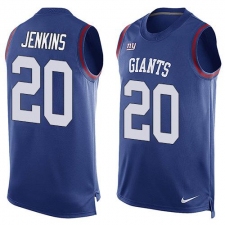 Men's Nike New York Giants #20 Janoris Jenkins Limited Royal Blue Player Name & Number Tank Top NFL Jersey