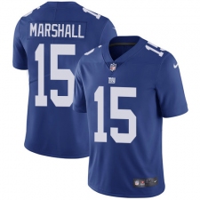 Men's Nike New York Giants #15 Brandon Marshall Royal Blue Team Color Vapor Untouchable Limited Player NFL Jersey