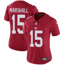 Women's Nike New York Giants #15 Brandon Marshall Red Alternate Vapor Untouchable Limited Player NFL Jersey