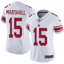 Women's Nike New York Giants #15 Brandon Marshall White Vapor Untouchable Limited Player NFL Jersey