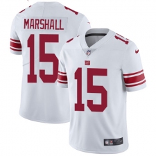 Youth Nike New York Giants #15 Brandon Marshall White Vapor Untouchable Limited Player NFL Jersey