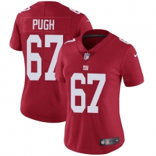 Women's Nike New York Giants #67 Justin Pugh Elite Red Alternate NFL Jersey