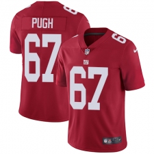 Youth Nike New York Giants #67 Justin Pugh Elite Red Alternate NFL Jersey