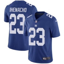 Men's Nike New York Giants #23 Duke Ihenacho Royal Blue Team Color Vapor Untouchable Limited Player NFL Jersey