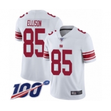 Men's New York Giants #85 Rhett Ellison White Vapor Untouchable Limited Player 100th Season Football Jersey