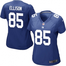 Women's Nike New York Giants #85 Rhett Ellison Game Royal Blue Team Color NFL Jersey