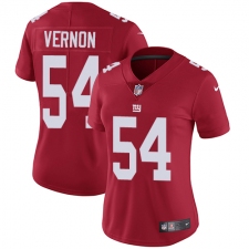 Women's Nike New York Giants #54 Olivier Vernon Elite Red Alternate NFL Jersey