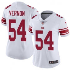 Women's Nike New York Giants #54 Olivier Vernon Elite White NFL Jersey