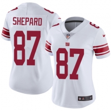 Women's Nike New York Giants #87 Sterling Shepard White Vapor Untouchable Limited Player NFL Jersey