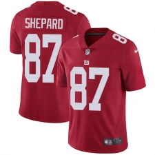 Youth Nike New York Giants #87 Sterling Shepard Red Alternate Vapor Untouchable Limited Player NFL Jersey