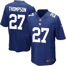 Men's Nike New York Giants #27 Darian Thompson Game Royal Blue Team Color NFL Jersey