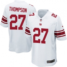 Men's Nike New York Giants #27 Darian Thompson Game White NFL Jersey